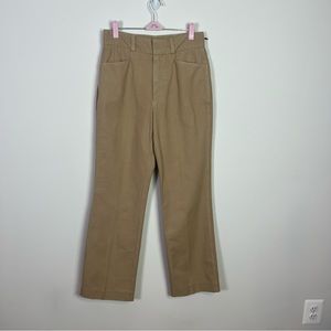 Re/Done Washed Khaki 70s Trouser Pants New Women Size 26 Work Minimalist